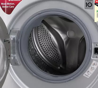LG 7 kg With Steam Fully Automatic Front Load Washing Machine with In-built Heater Silver  (FHT1207ZNL)(OPEN BOX) LG 7 kg With Steam Fully Automatic Front Load Washing Machine with In-built Heater Silver  (FHT1207ZNL)(OPEN BOX)